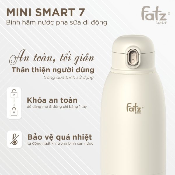 Bình hâm nước pha sữa di động Mini Smart 7 - Hình ảnh 16