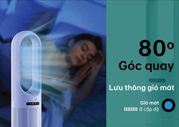 Quạt lọc không khí kèm sưởi thông minh Fanfit 1 - Hình ảnh 3