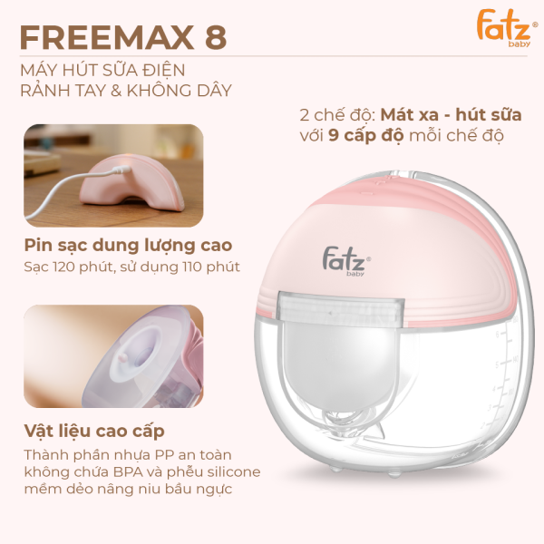 Máy hút sữa điện rảnh tay không dây Freemax 8 - FB1218TP - Hình ảnh 4