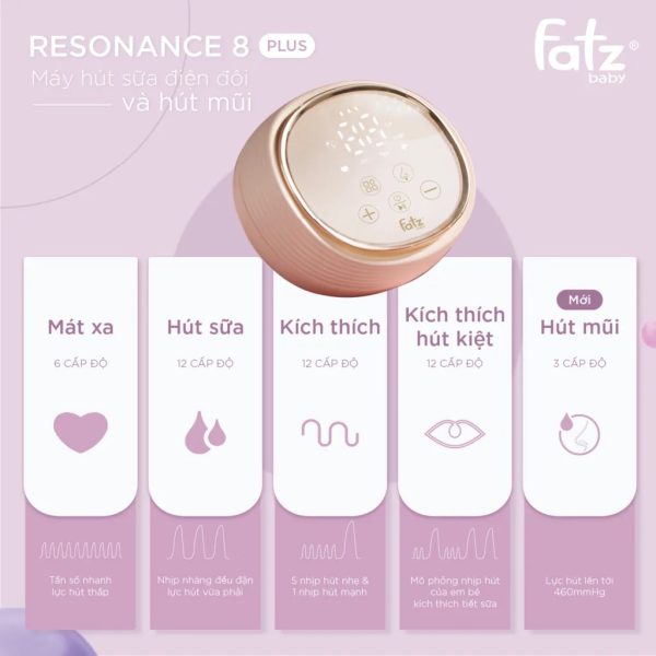 Máy hút sữa điện đôi và hút mũi Resonance 8 Plus - FB1299BT - Hình ảnh 7