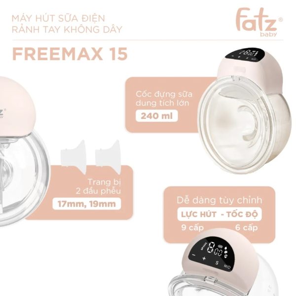 Máy hút sữa điện rảnh tay không dây Freemax 15 - FB1215SD - Hình ảnh 11