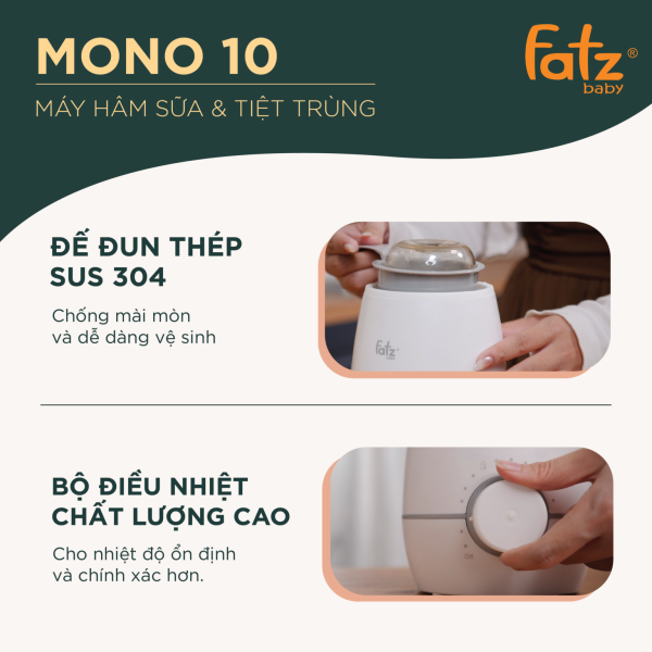 Máy hâm sữa và tiệt trùng Mono 10 - FB3053SJ - Hình ảnh 18