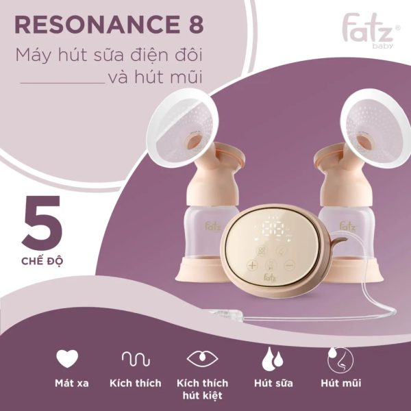 Máy hút sữa điện đôi và hút mũi Resonance 8 - FB1298BT - Hình ảnh 6