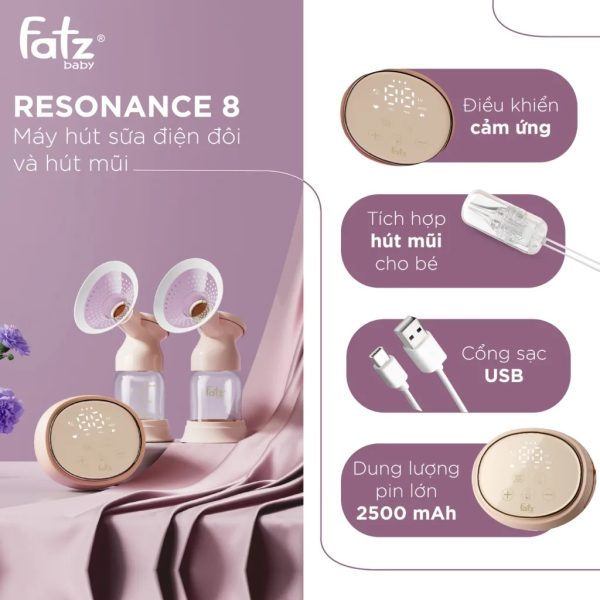 Máy hút sữa điện đôi và hút mũi Resonance 8 - FB1298BT - Hình ảnh 9