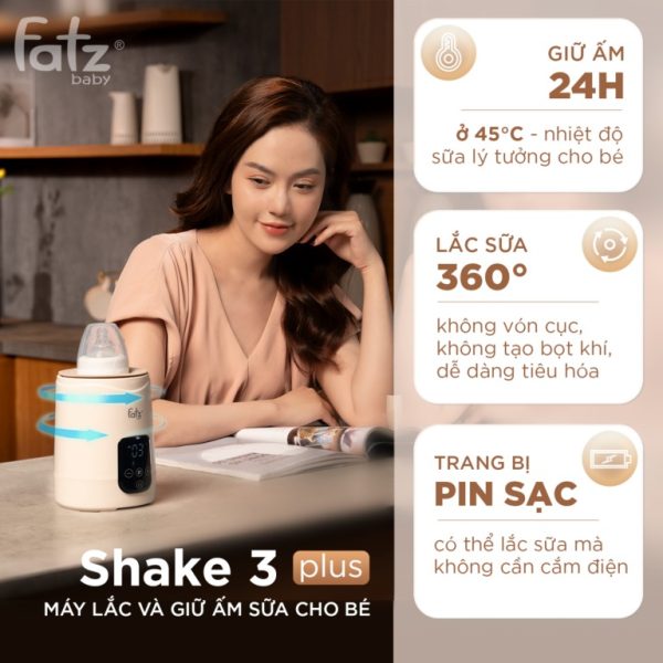 Máy lắc và giữ ấm sữa cho bé Shake 3 Plus - FB3920BK - Hình ảnh 3