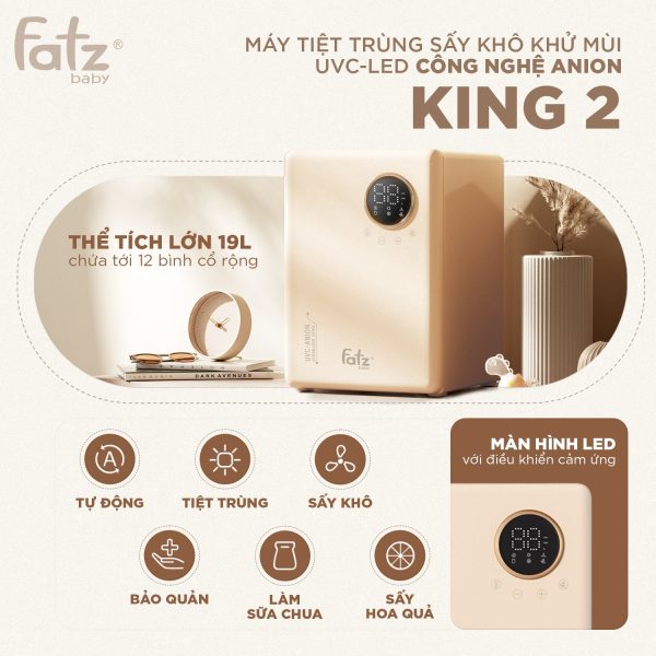 Máy tiệt trùng sấy khô khử mùi UVC-LED công nghệ Anion King 2 - FB4799BT - Hình ảnh 24