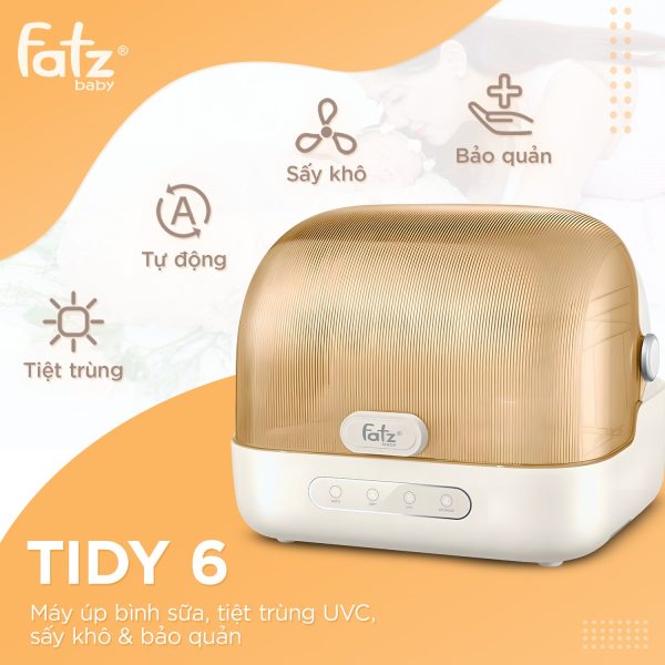 Máy úp bình sữa, tiệt trùng UVC, sấy khô và bảo quản Tidy 6 - Hình ảnh 4