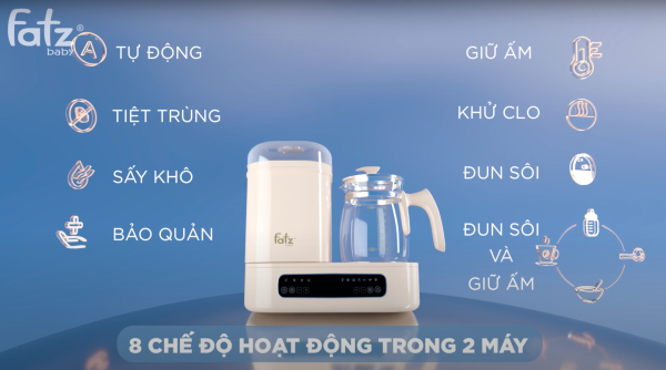 Máy đa năng điện tử (Tiệt trùng/Sấy khô/Bảo quản/Đun & Hâm nước) Multimax 8 - Hình ảnh 11