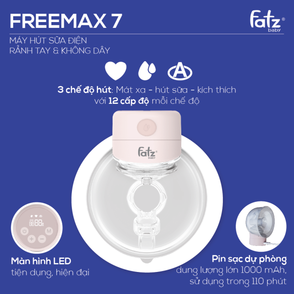 Máy hút sữa điện rảnh tay không dây Freemax 7 - FB1222TP - Hình ảnh 3