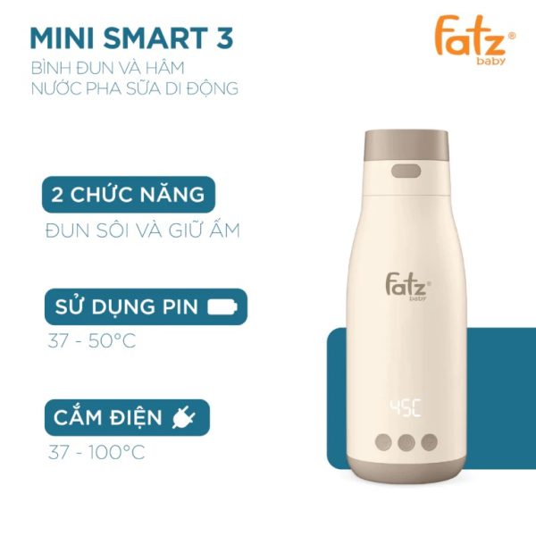 Bình đun và hâm nước pha sữa di động Mini Smart 3 - Hình ảnh 10